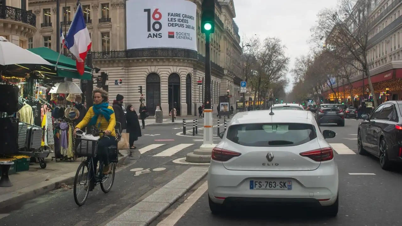Vélos, voitures : un conflit sans fin à Paris – image d’arrière-plan