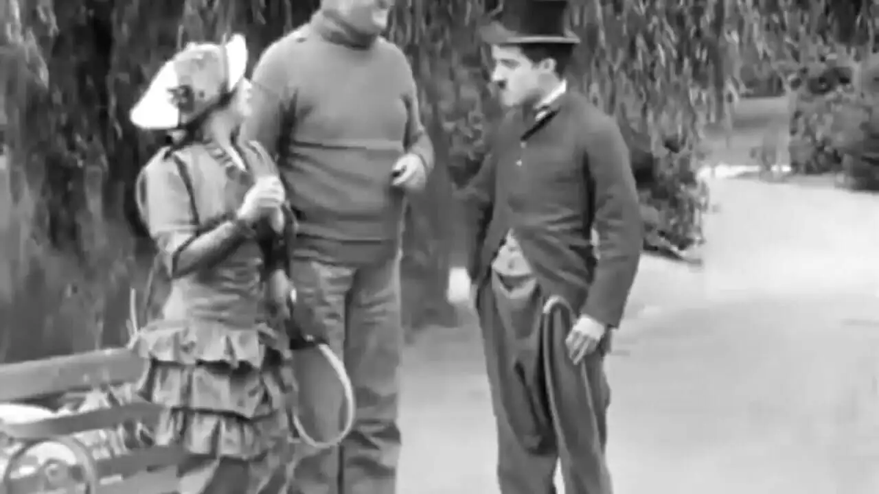Charlot et le mannequin – image d’arrière-plan