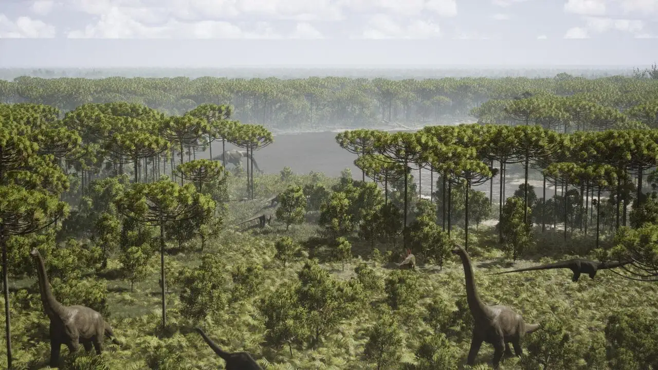 L'âge d'or des dinosaures – image d’arrière-plan