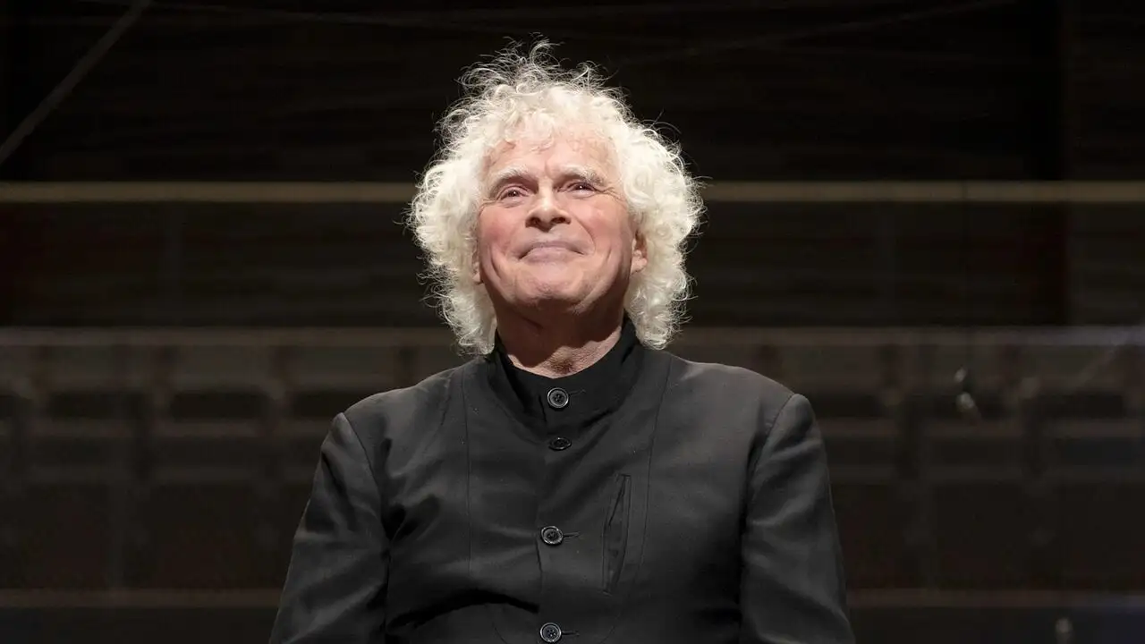 Simon Rattle dirige Schönberg – image d’arrière-plan