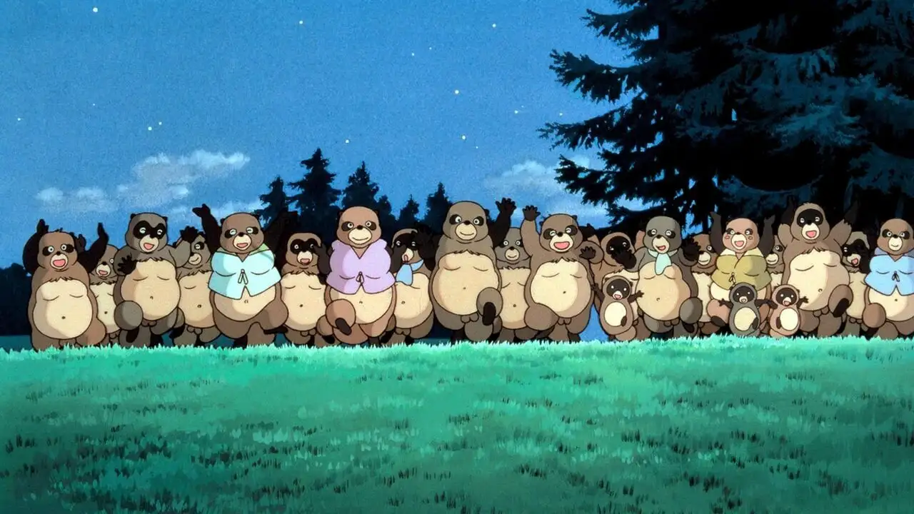 Pompoko – image d’arrière-plan