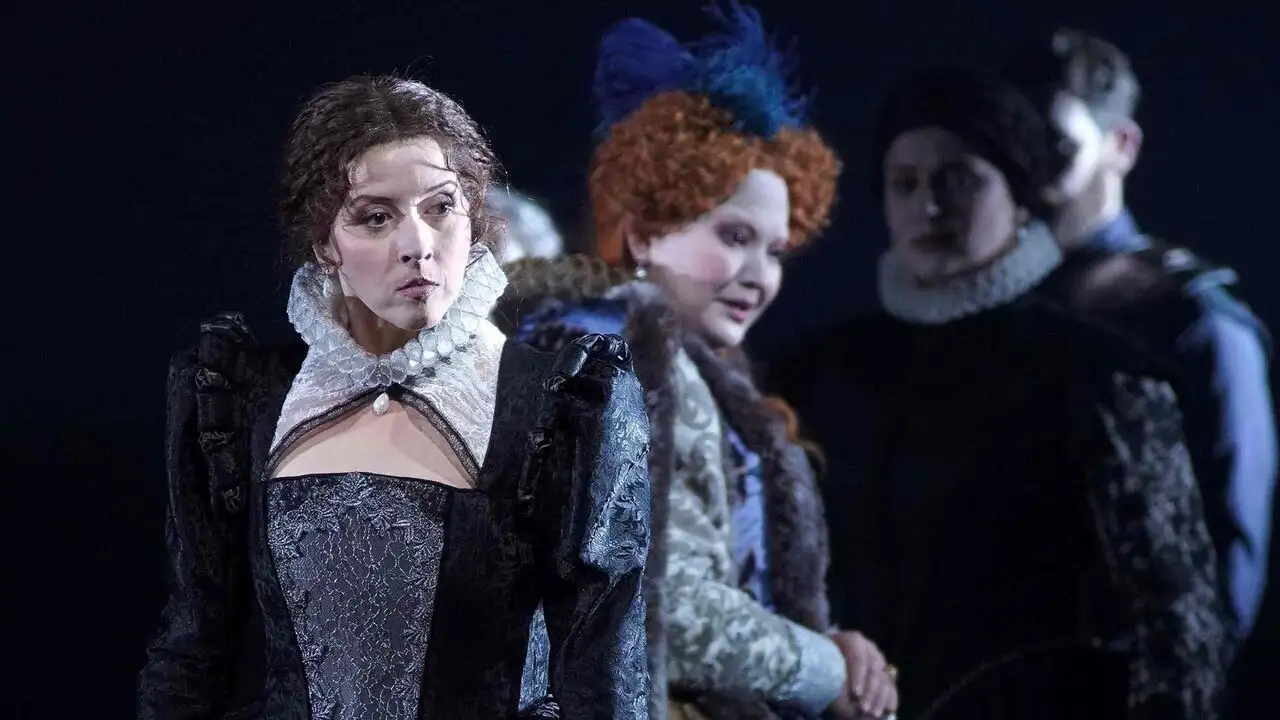 Maria Stuarda au Teatro Real de Madrid – image d’arrière-plan
