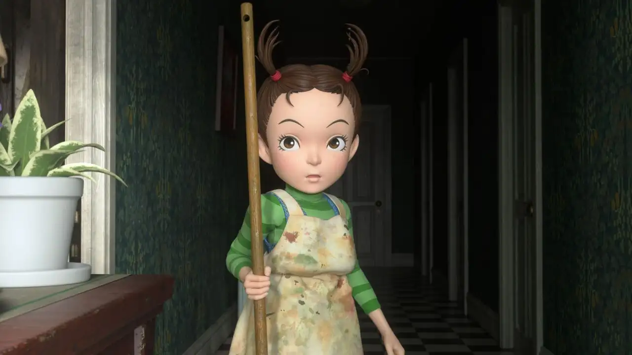 Aya et la sorcière – image d’arrière-plan