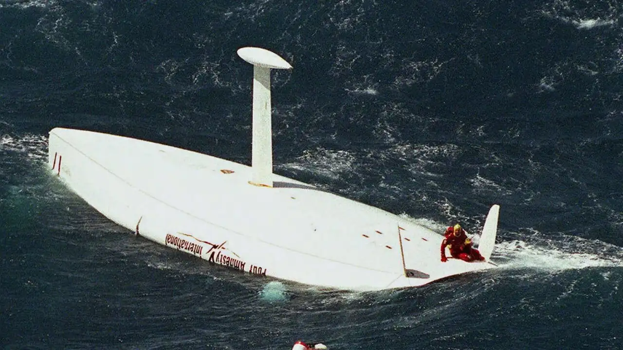 Vendée Globe 1996-1997 : une course en enfer – image d’arrière-plan