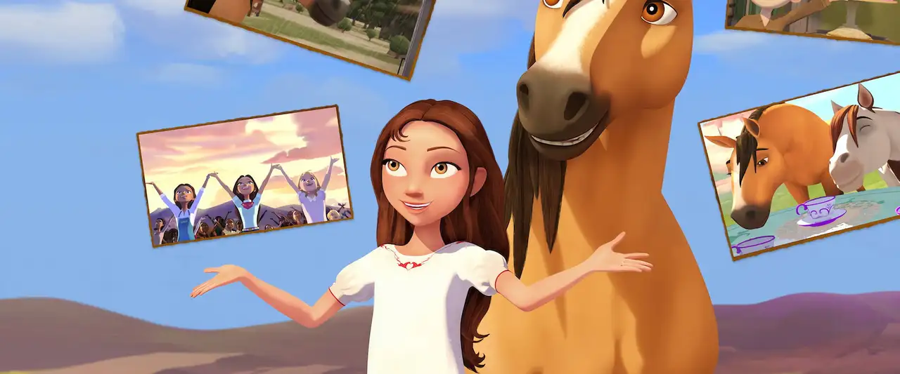 Spirit : Au galop en toute liberté - Les mini-histoires de Spirit - Saison 1 - Infatigables – image d’arrière-plan