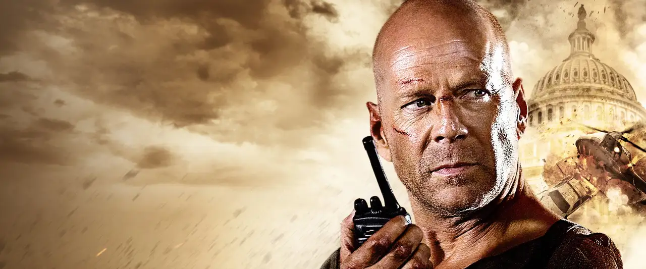 Die Hard 4 : Retour en enfer - Toujours au mauvais endroit, au mauvais moment ! – image d’arrière-plan