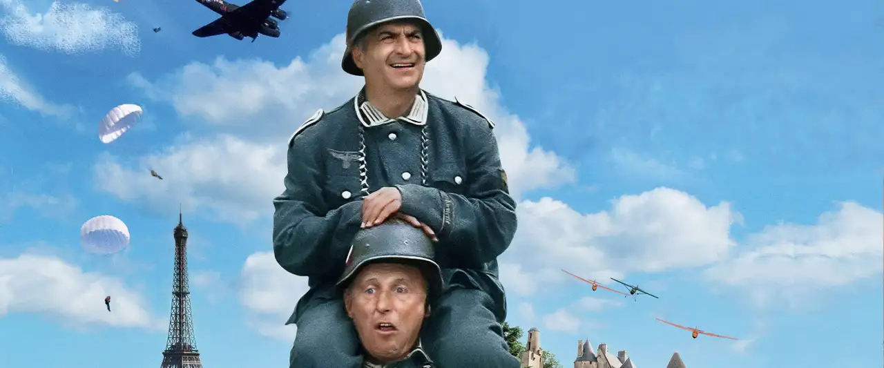 La Grande Vadrouille - « Y'a pas d'hélice hélas... C'est là qu'est l'os ! » – image d’arrière-plan