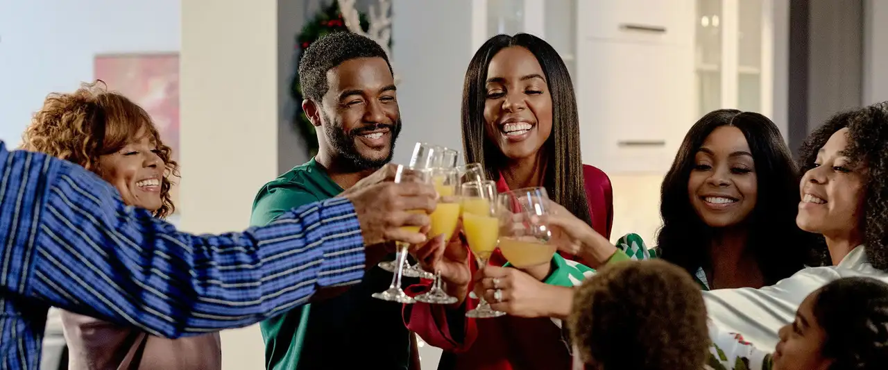 Joyeuse pagaille à Noël – image d’arrière-plan