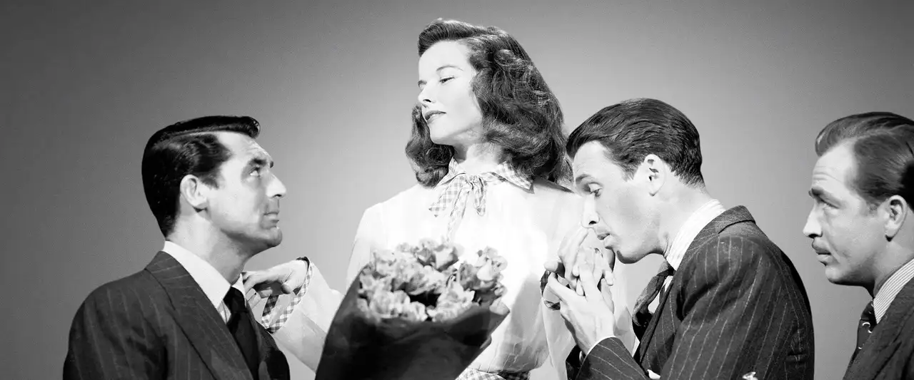 Indiscrétions - La comédie à succès de Broadway, qui a durée toute l'année, raconte l'histoire d'une beauté snob de la société qui a glissé et est tombée - EN AMOUR ! – image d’arrière-plan