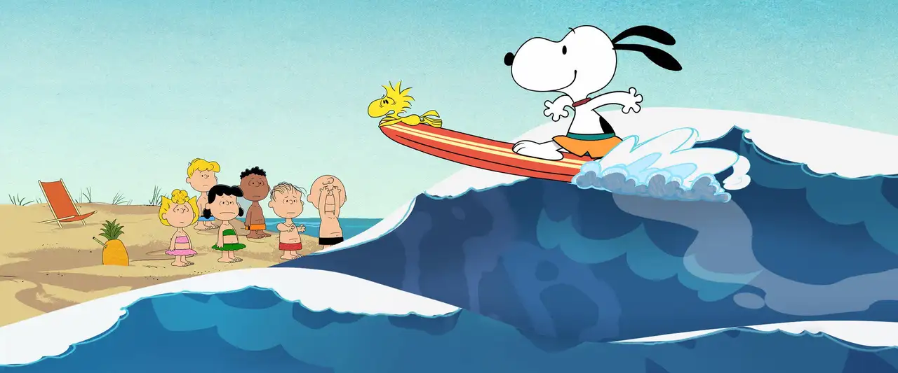 Le Snoopy show - Saison 2 - Les chiens n'aiment pas les adieux – image d’arrière-plan