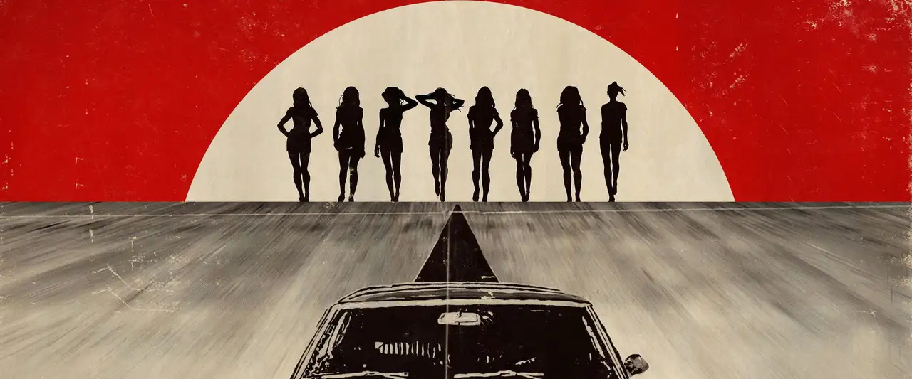 Boulevard de la mort - Ces 8 femmes sont sur le point de rencontrer un homme diabolique. – image d’arrière-plan