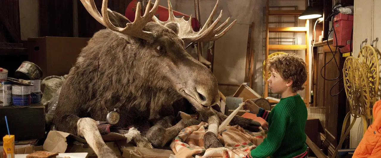 L'élan de Noël – image d’arrière-plan