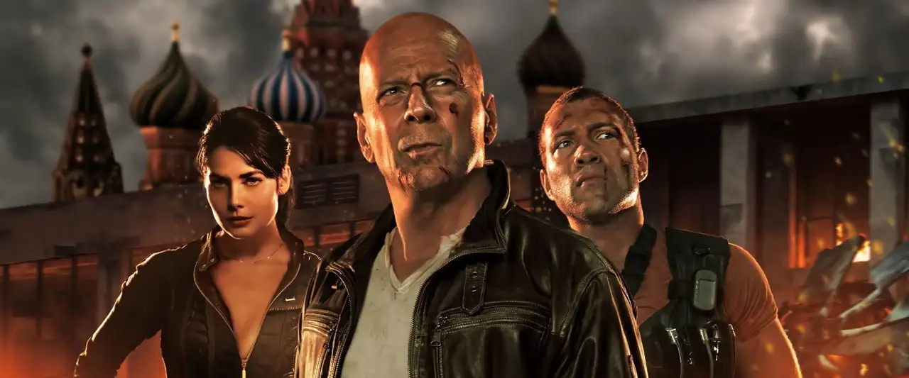 Die Hard : Belle journée pour mourir - Dans la famille, ils ont le sang chaud. – image d’arrière-plan