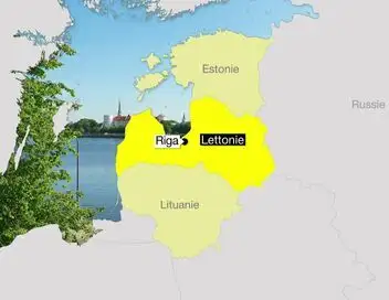 Destination francophonie - Destination Lettonie – affiche