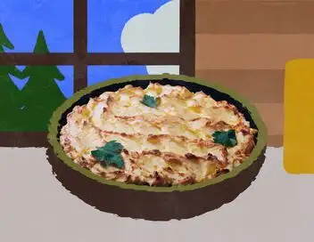 Voyage en cuisine - Canada : le pâté chinois – affiche