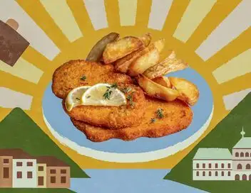 Voyage en cuisine - Autriche : le wiener schnitzel – affiche