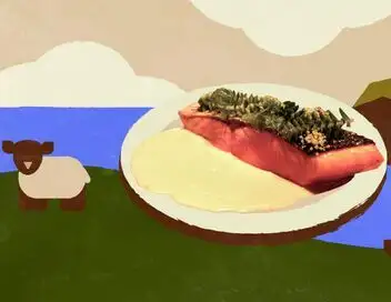 Voyage en cuisine - Irlande : le saumon à la sauce whiskey – affiche