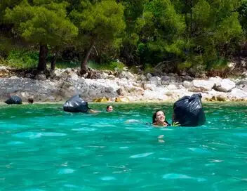 La mer Adriatique - Entre Split et Dubrovnik – affiche