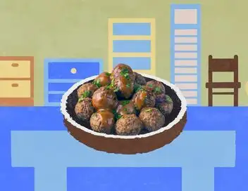 Voyage en cuisine - Suède : les boulettes de viande suédoise – affiche