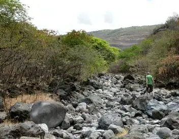 La Réunion, l'eau sur un fil – affiche