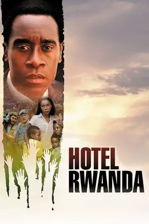 Hôtel Rwanda - Quand le monde a fermé les yeux, il a ouvert les bras. – affiche
