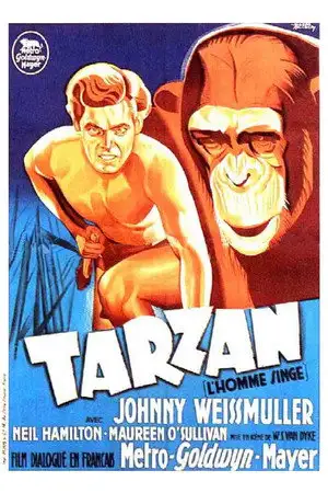 Tarzan, l'homme singe - Il ne connaît que la loi de la jungle – affiche