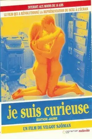 Je suis curieuse - version jaune – affiche
