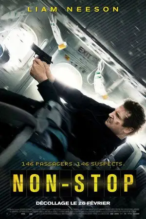Non-Stop - 146 passagers. 146 suspects. – affiche